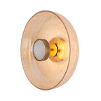 Maxlight Kinkiet Signature - Metal + szkło - Mosiądz + szkło bursztynowe W0353