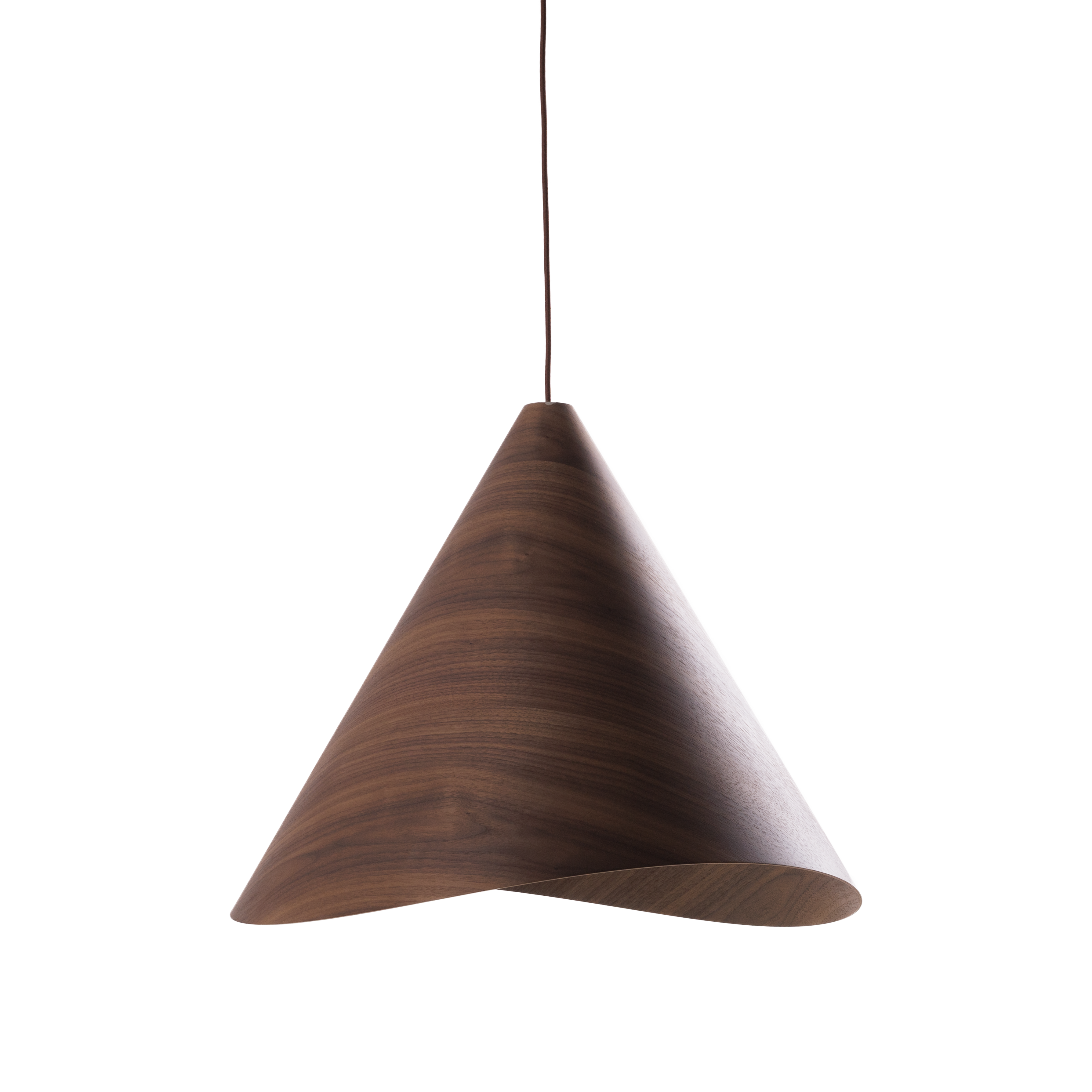 Maxlight Lampa wisząca Sakura - Metal + drewno - Ciemne drewno orzechowe P0610