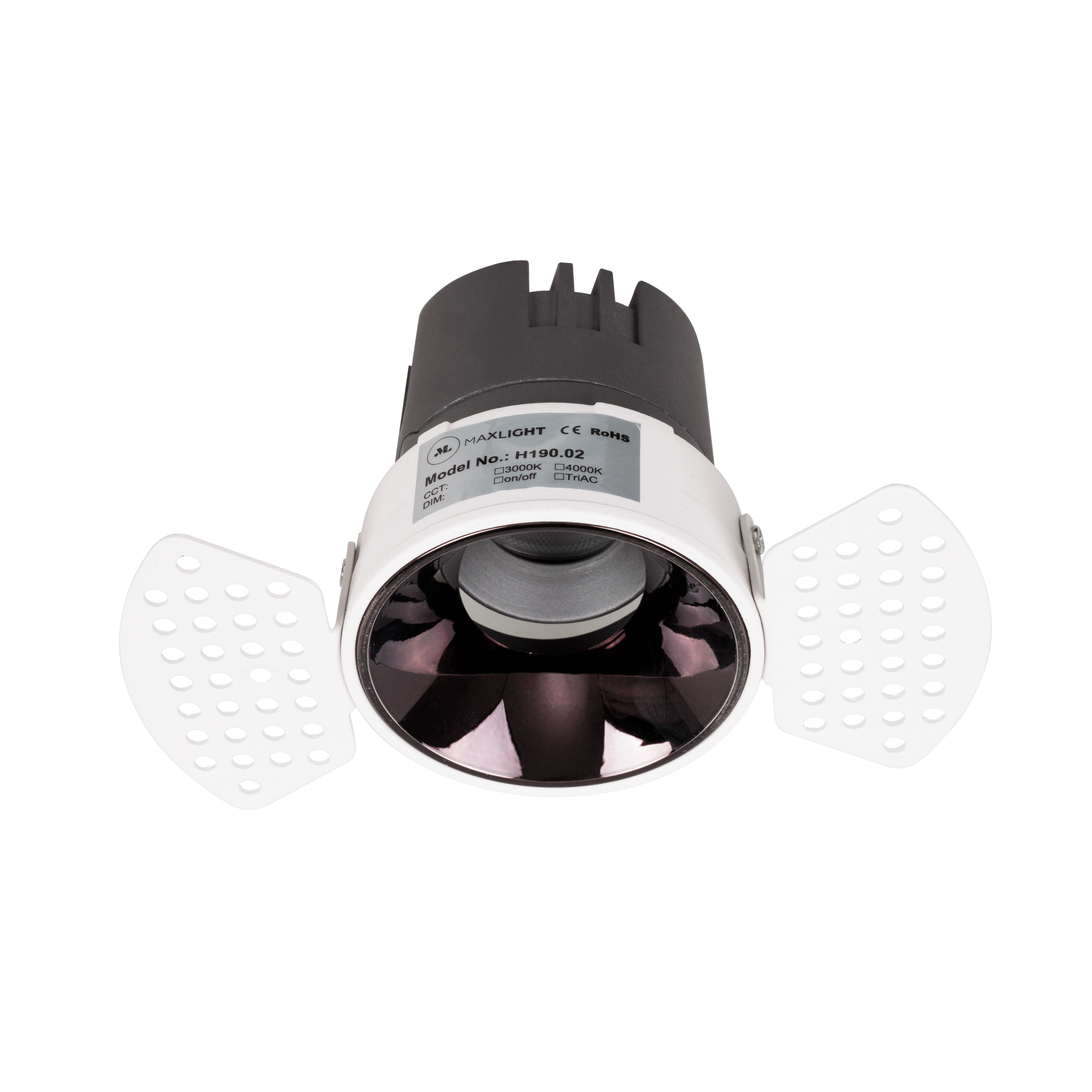 Maxlight Oprawa wpuszczana Spilio, do skompletowania z modułem HM190 i zasilaczem HT190 - Aluminium - Biały H190.02