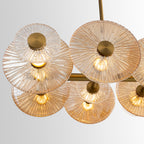 Maxlight Lampa wisząca Allure - Metal + szkło - Złoty matowy P0643