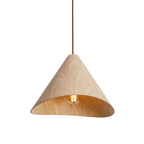 Maxlight Lampa wisząca Sakura - Metal + drewno - Drewno dębowe P0547