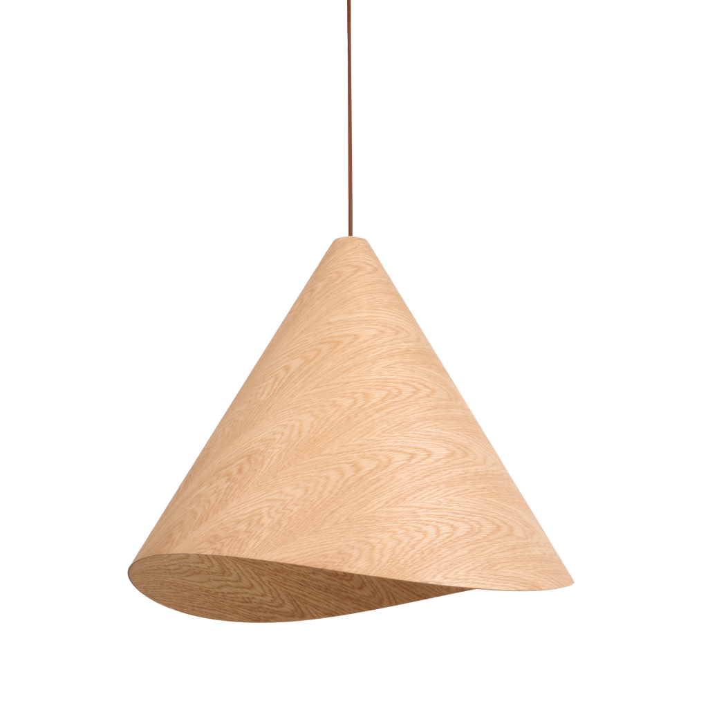 Maxlight Lampa wisząca Sakura - Metal + drewno - Drewno dębowe P0609