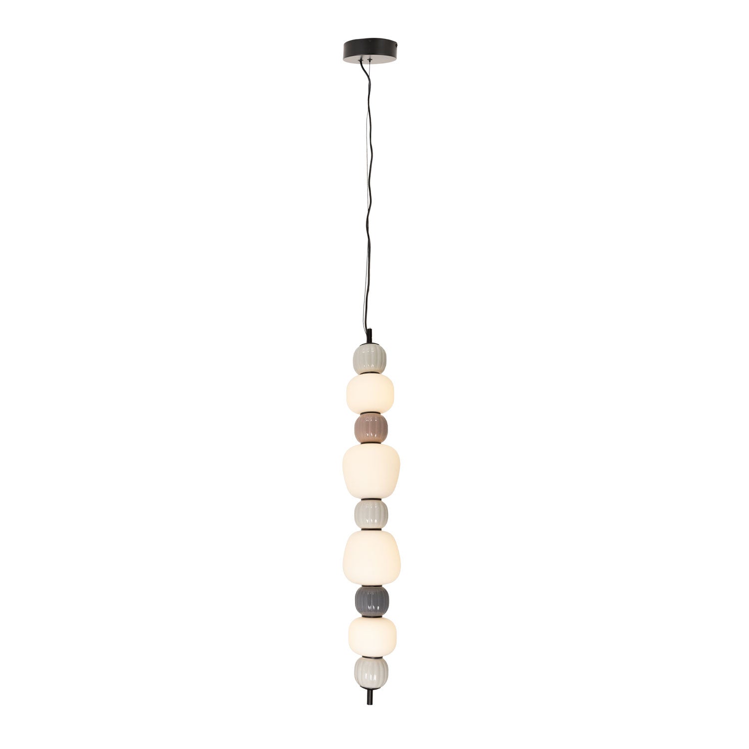 Maxlight Lampa wisząca Modern 32W - Metal + szkło - Czarny P0631