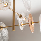 Maxlight Lampa wisząca Allure - Metal + szkło - Złoty matowy P0541