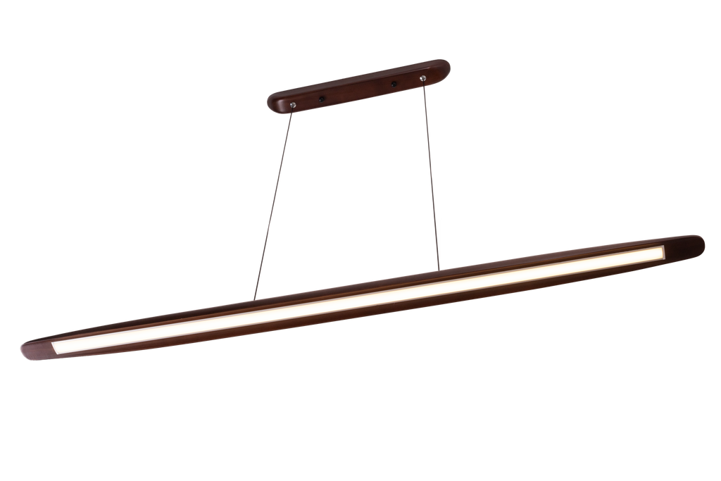 Maxlight Lampa wisząca Woody - Metal + drewno - Ciemne drewno P0598