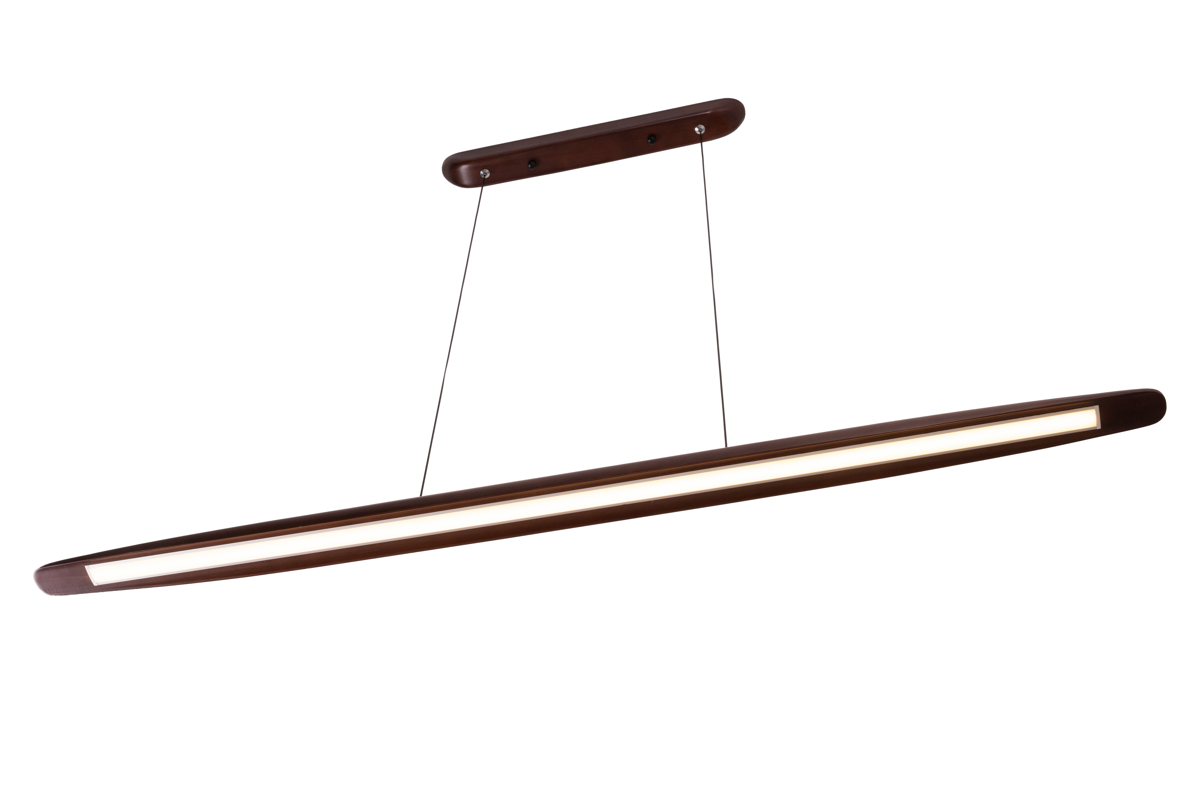 Maxlight Lampa wisząca Woody - Metal + drewno - Ciemne drewno P0598
