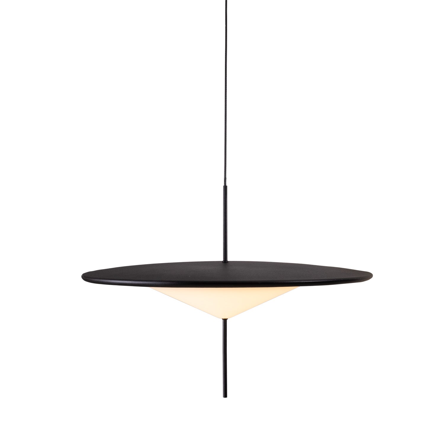 Maxlight Lampa wisząca Cone II - Metal + szkło mleczne - Czarny P0555