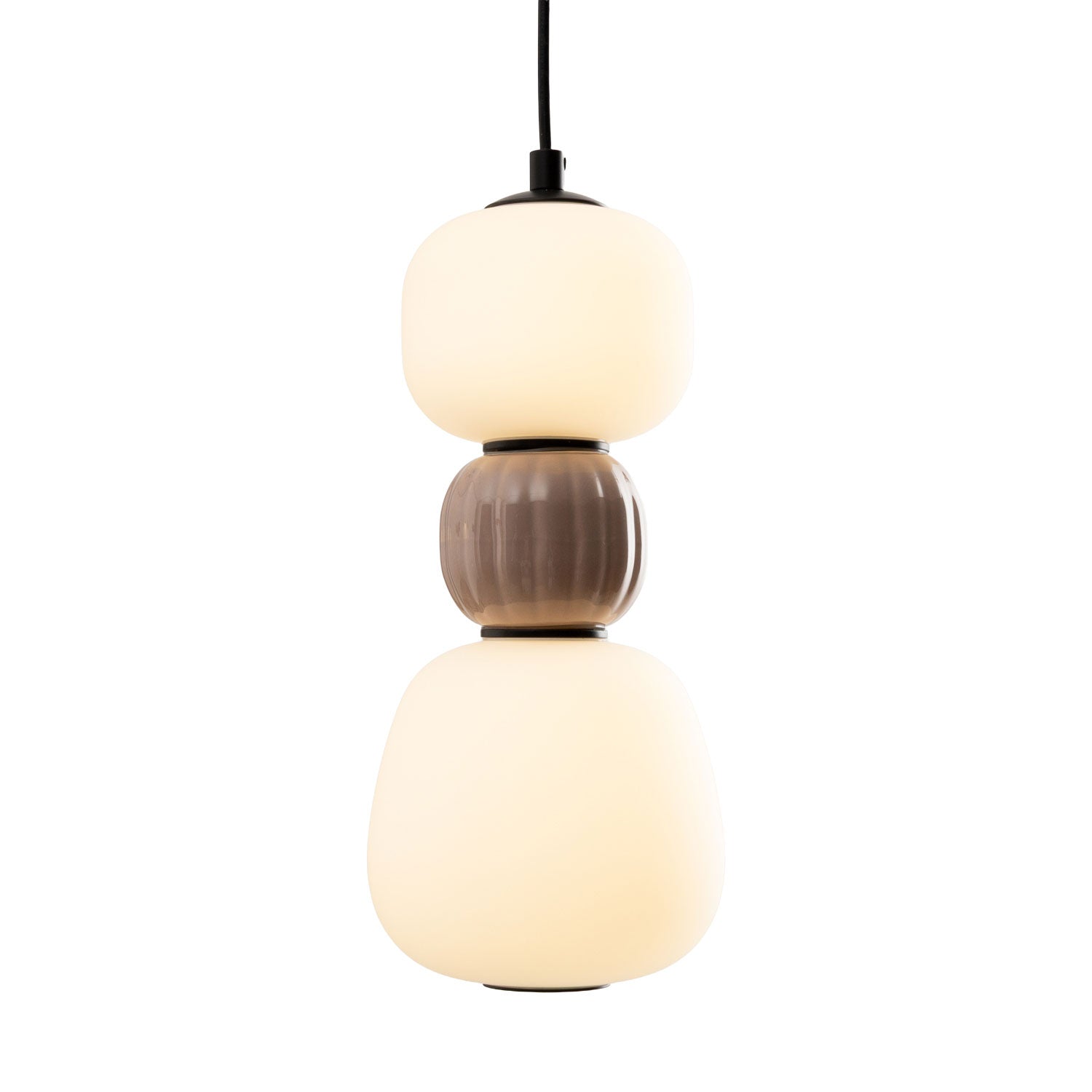 Maxlight Lampa wisząca Modern 13W - Metal + szkło - Czarny P0628