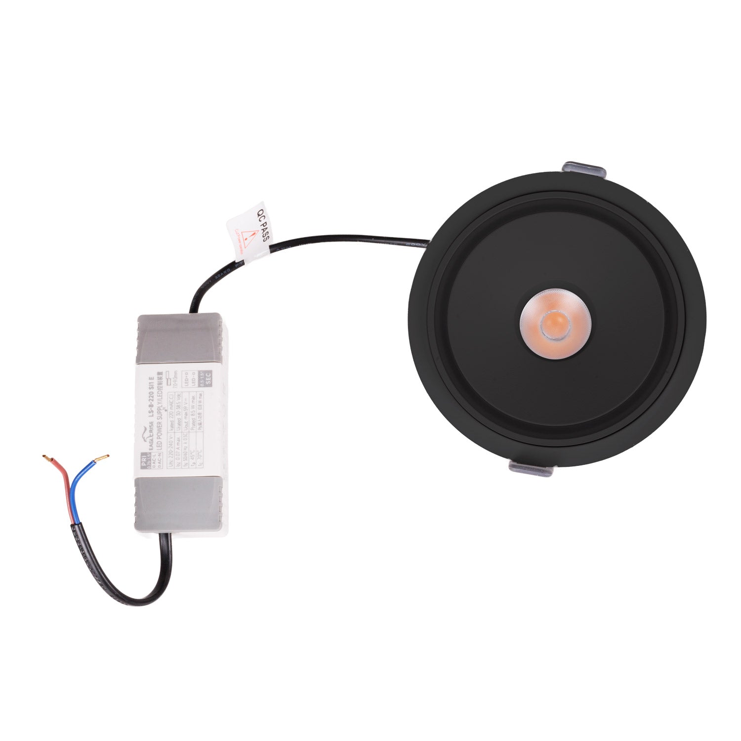 Maxlight Oprawa wpuszczana Vector 10W - Aluminium - Czarny H0140