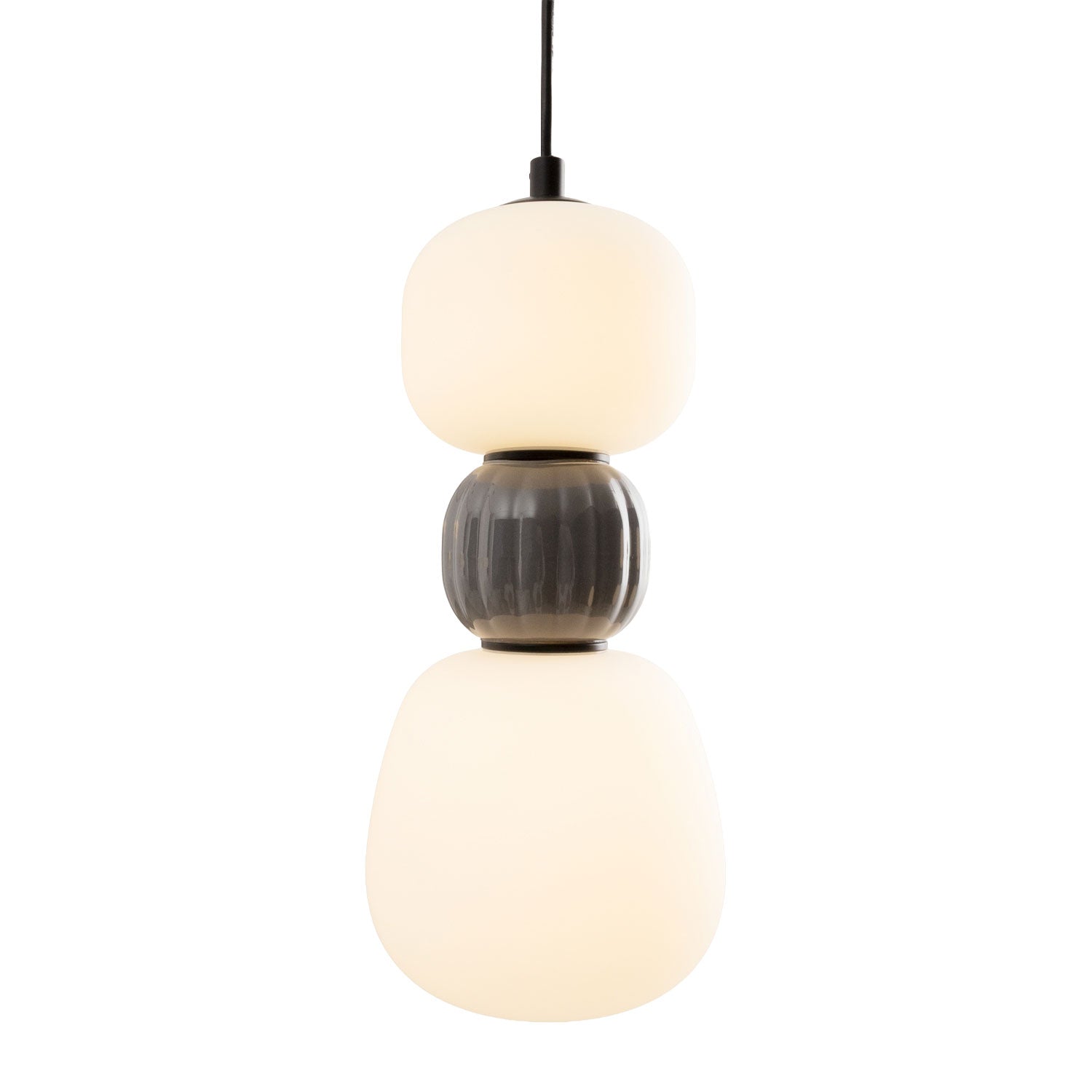 Maxlight Lampa wisząca Modern 13W - Metal + szkło - Czarny P0629