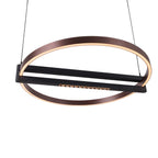 Maxlight Lampa wisząca Singapur Round - Metal - Czarny + brąz P0552