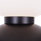 Maxlight Lampa podłogowa Tama - Metal + szkło mleczne - Czarny + biały F0058
