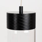 Maxlight Lampa wisząca Fusion - Metal + szkło - Czarny P0640