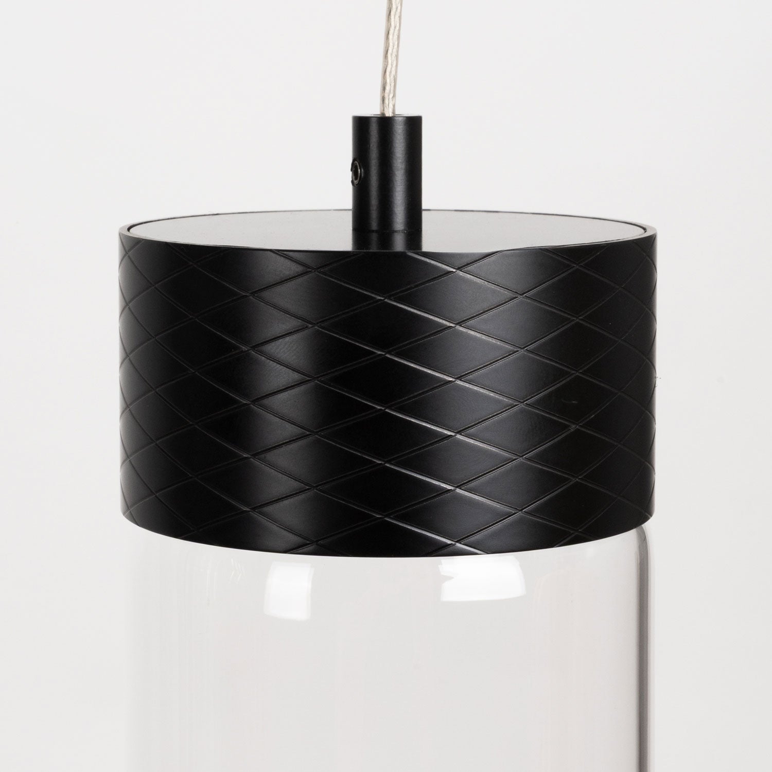 Maxlight Lampa wisząca Fusion - Metal + szkło - Czarny P0640