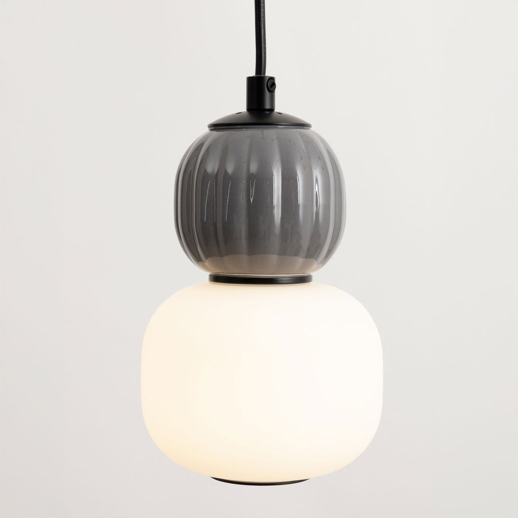 Maxlight Lampa wisząca Modern 5W - Metal + szkło - Czarny P0626