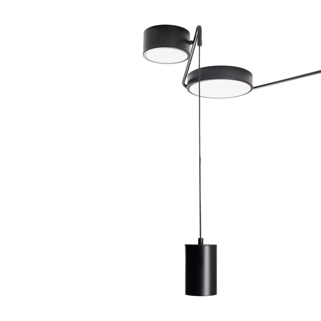 Maxlight Lampa wisząca Zumaia II - Stal nierdzewna - Czarny C0250
