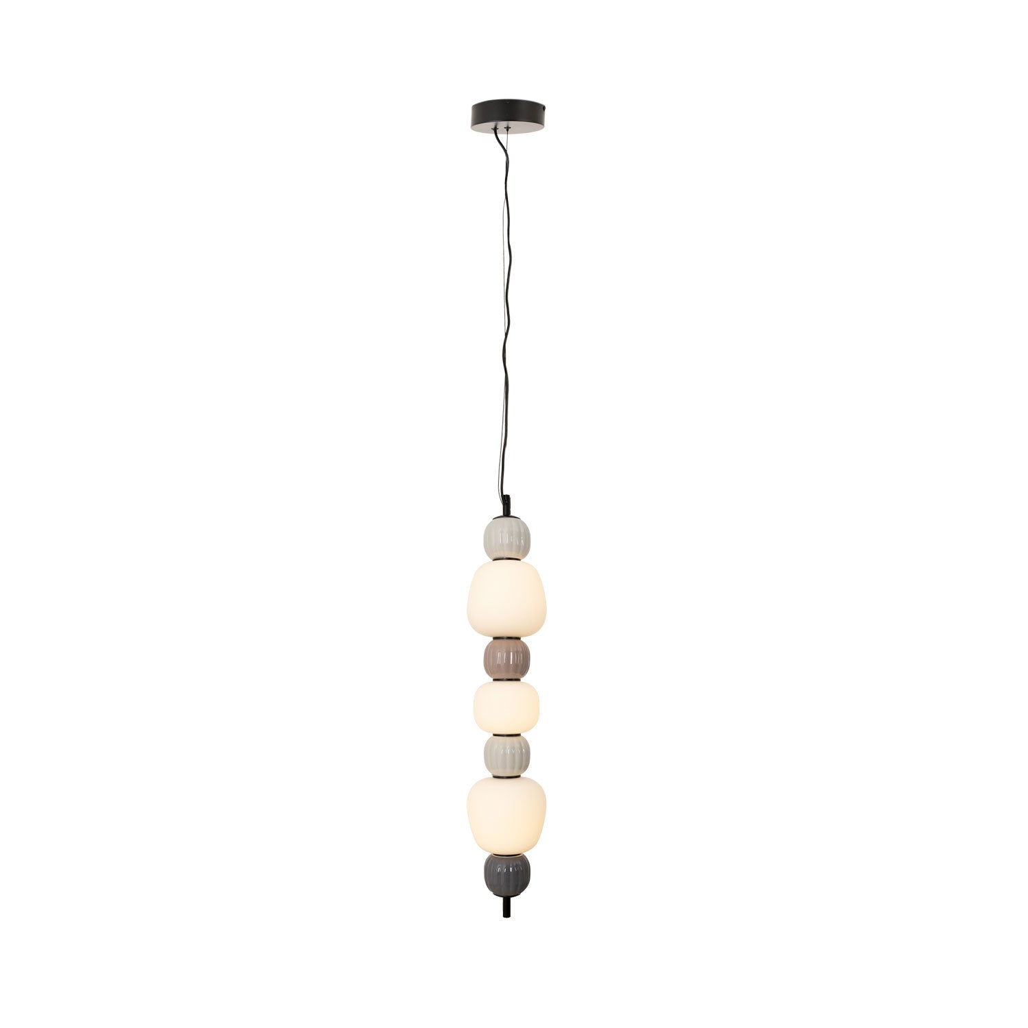 Maxlight Lampa wisząca Modern 28W - Metal + szkło - Czarny P0630