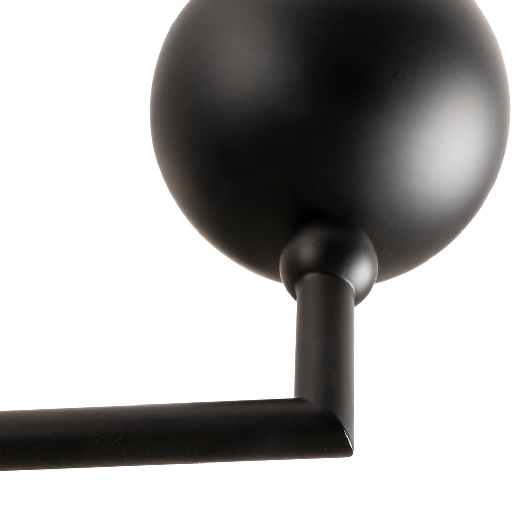 Maxlight Lampa wisząca Nova - Metal + szkło - Czarny P0632