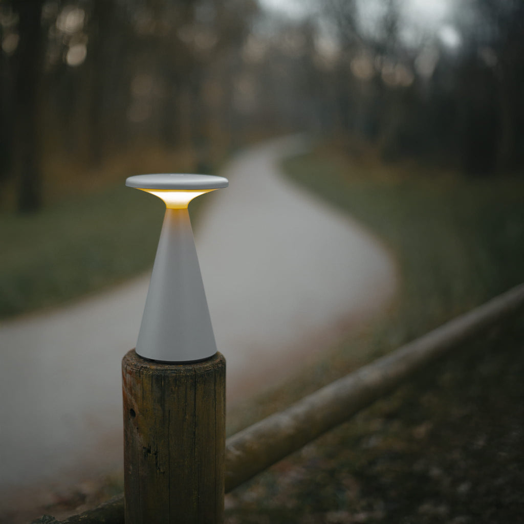 Maxlight Lampa stołowa Funghi - Plastik - Szary T0064