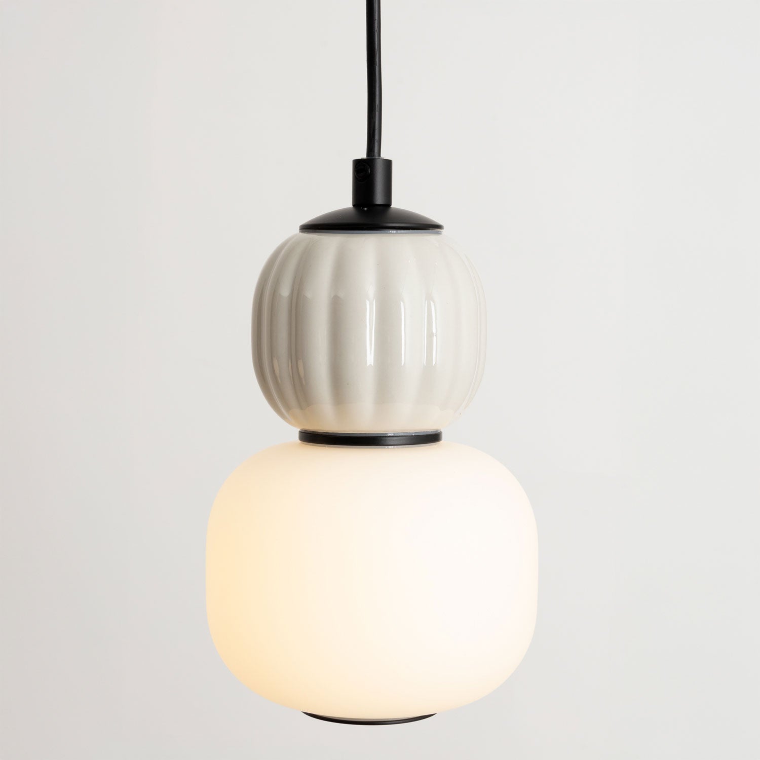 Maxlight Lampa wisząca Modern 5W - Metal + szkło - Czarny P0624