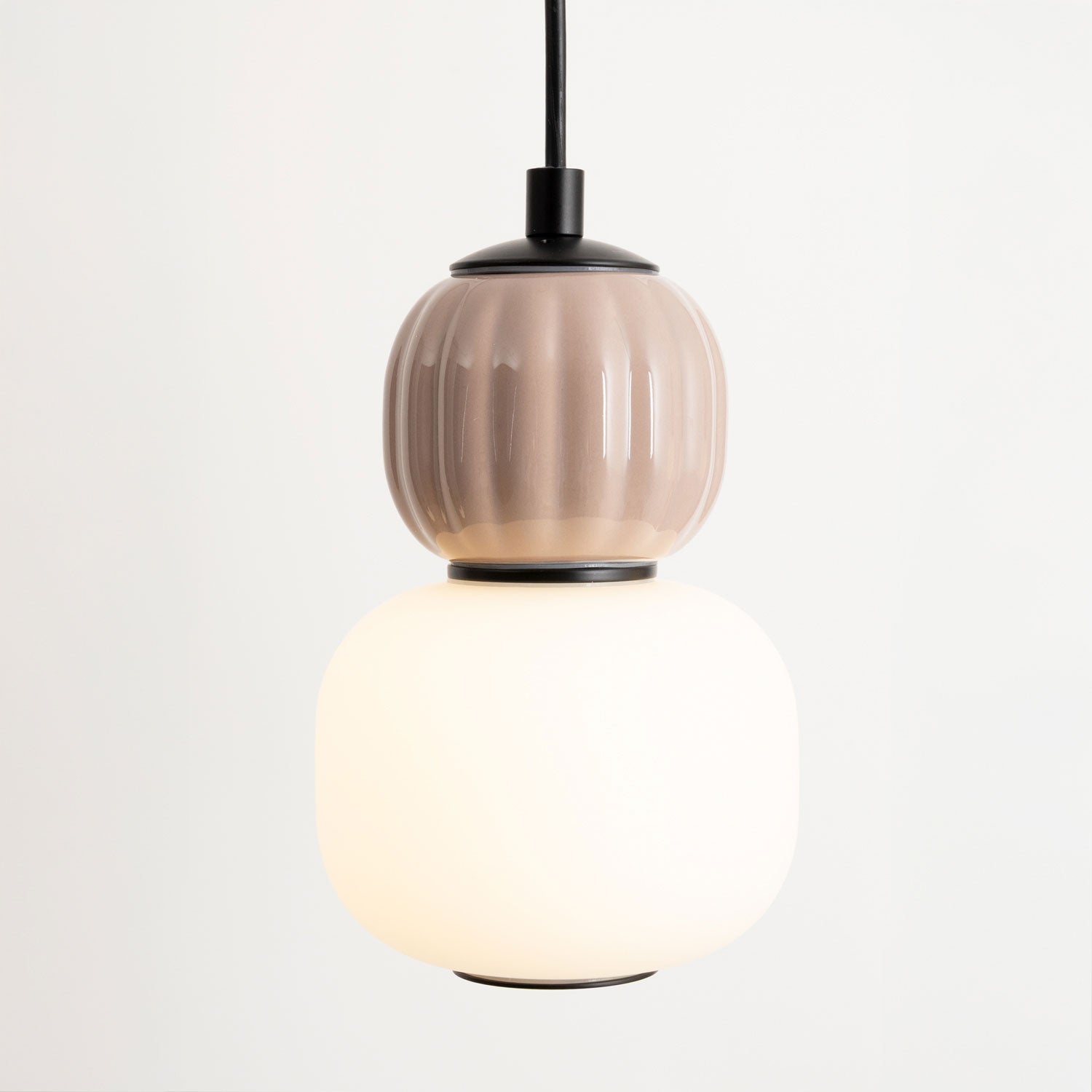 Maxlight Lampa wisząca Modern 5W - Metal + szkło - Czarny P0625