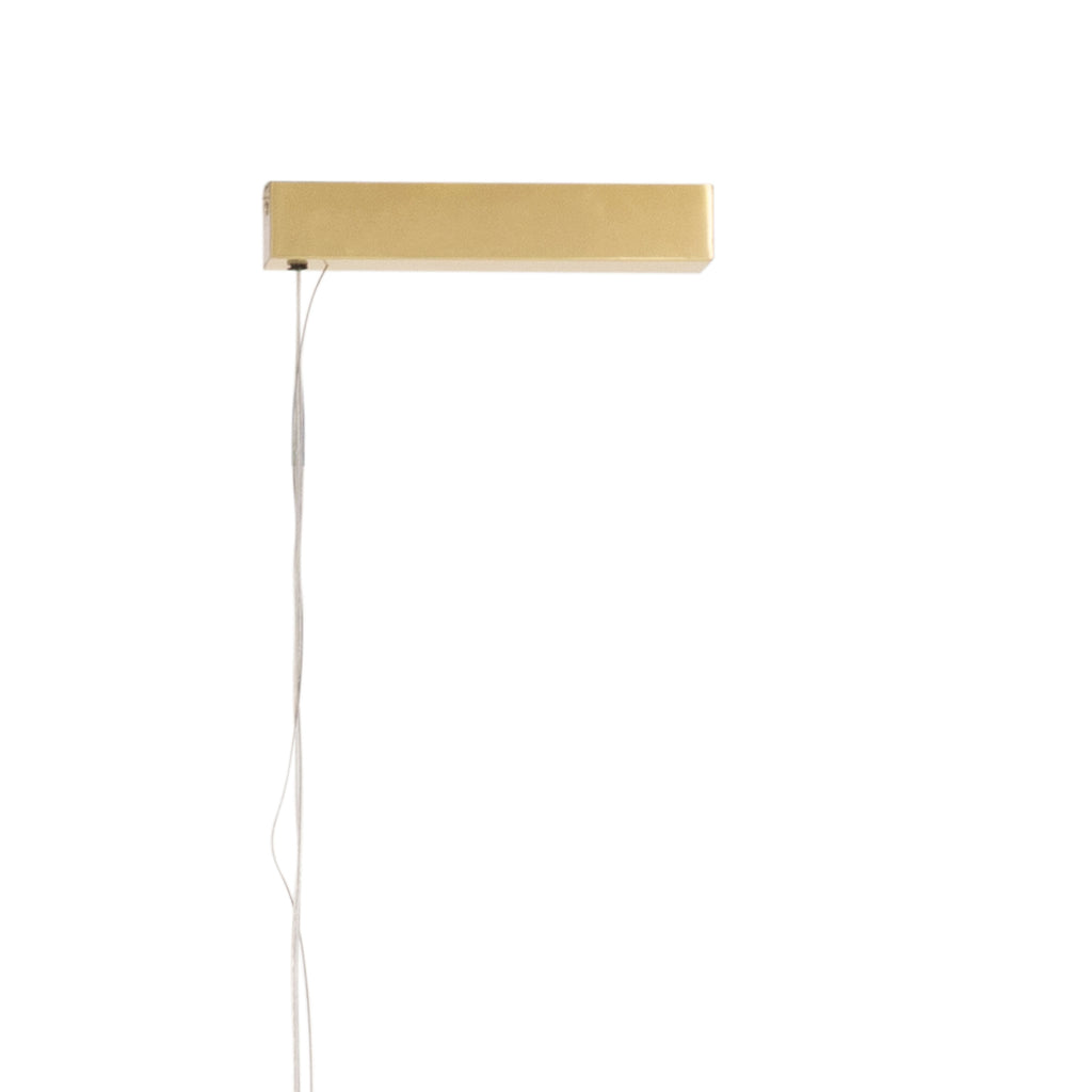 Maxlight Lampa wisząca Fayette 121cm - Aluminium + pc + szkło - Złoty P0622