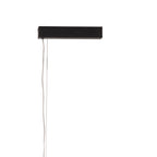 Maxlight Lampa wisząca Fayette 121cm - Aluminium + pc + szkło - Czarny P0621