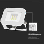 10W Naświetlacz LED SMD / Chip SAMSUNG / Barwa:3000K / Obudowa: Biała