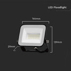 30W Naświetlacz LED SMD / Chip SAMSUNG / Barwa:6500K / Obudowa: Czarna