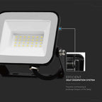 30W Naświetlacz LED SMD / Chip SAMSUNG / Barwa:6500K / Obudowa: Czarna