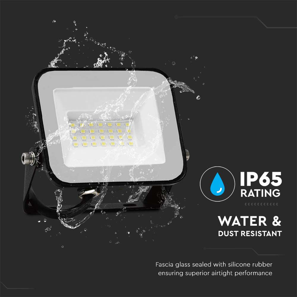 30W Naświetlacz LED SMD / Chip SAMSUNG / Barwa:3000K / Obudowa: Czarna