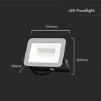 30W Naświetlacz LED SMD / Chip SAMSUNG / Barwa:4000K / Obudowa: Czarna