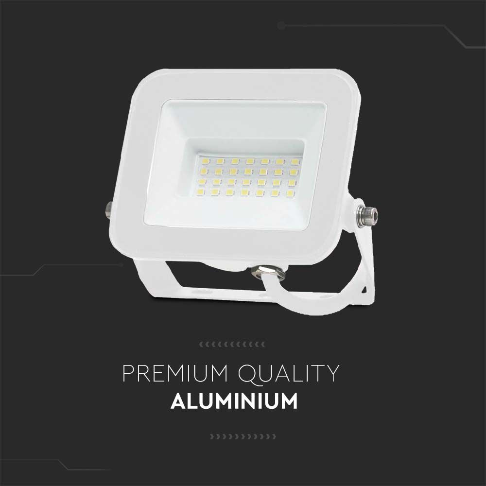 30W Naświetlacz LED SMD / Chip SAMSUNG / Barwa:3000K / Obudowa: Biała