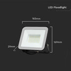 50W Naświetlacz LED SMD / Chip SAMSUNG / Barwa:6500K / Obudowa: Czarna