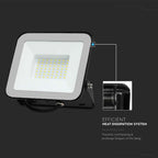 50W Naświetlacz LED SMD / Chip SAMSUNG / Barwa:6500K / Obudowa: Czarna