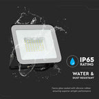 50W Naświetlacz LED SMD / Chip SAMSUNG / Barwa:6500K / Obudowa: Czarna