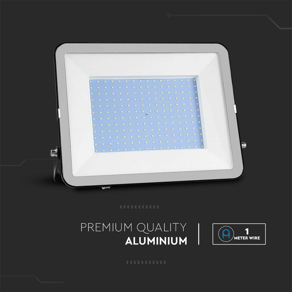 200W Naświetlacz LED SMD / Chip SAMSUNG / Barwa:6500K / Obudowa: Czarna