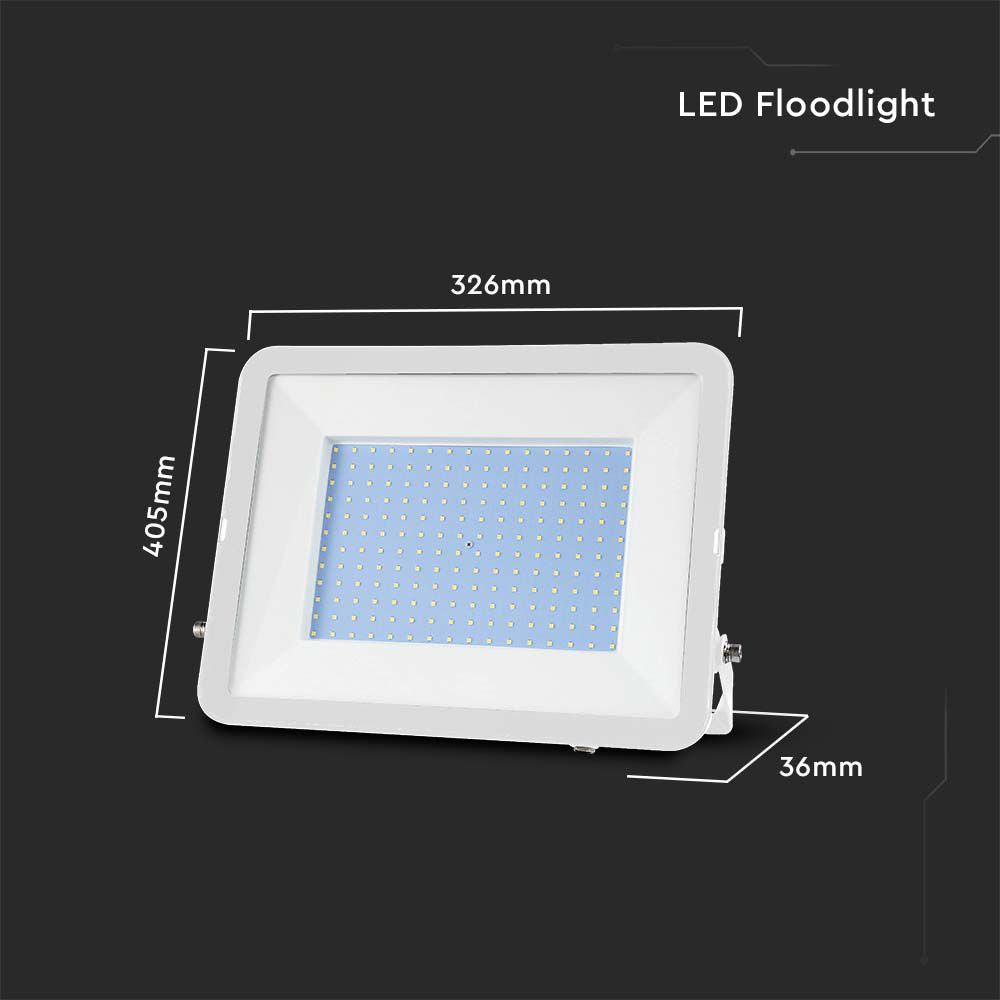 200W Naświetlacz LED SMD / Chip SAMSUNG / Barwa:4000K / Obudowa: Biała
