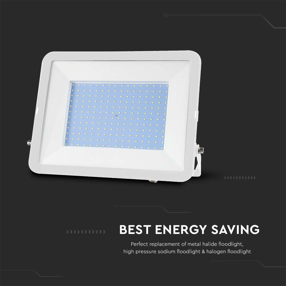 200W Naświetlacz LED SMD / Chip SAMSUNG / Barwa:4000K / Obudowa: Biała