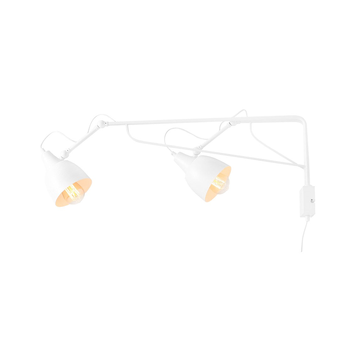 Aldex Kinkiet Soho 2 White - Metal - Biały 1002D