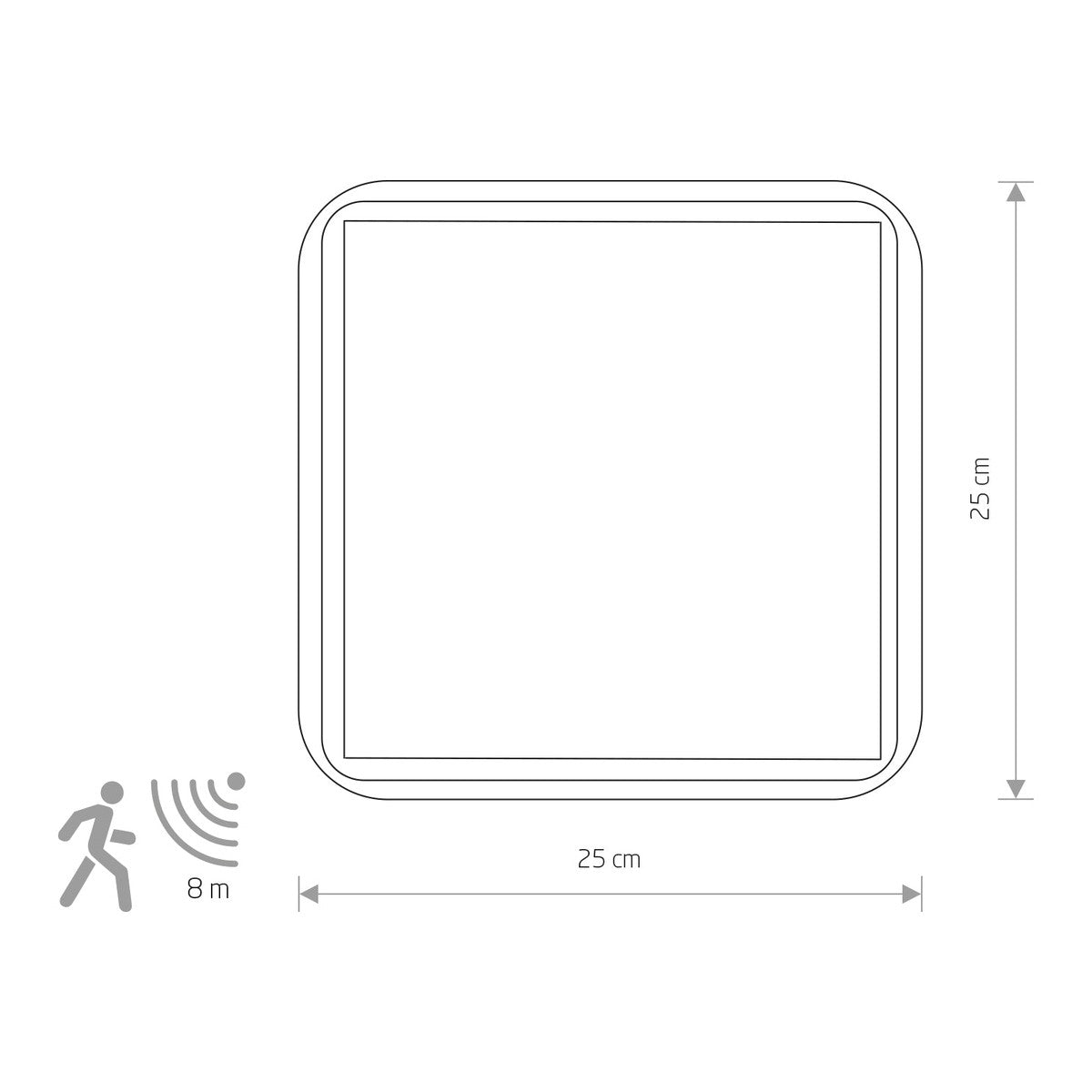 Nowodvorski Plafon TAHOE SENSOR 2x15W only LED 50/60Hz - Tworzywo sztuczne PC - Biały 10040