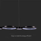 Lampa wisząca LED (95*100CM) / Barwa: 4000K / Obudowa: Czarna