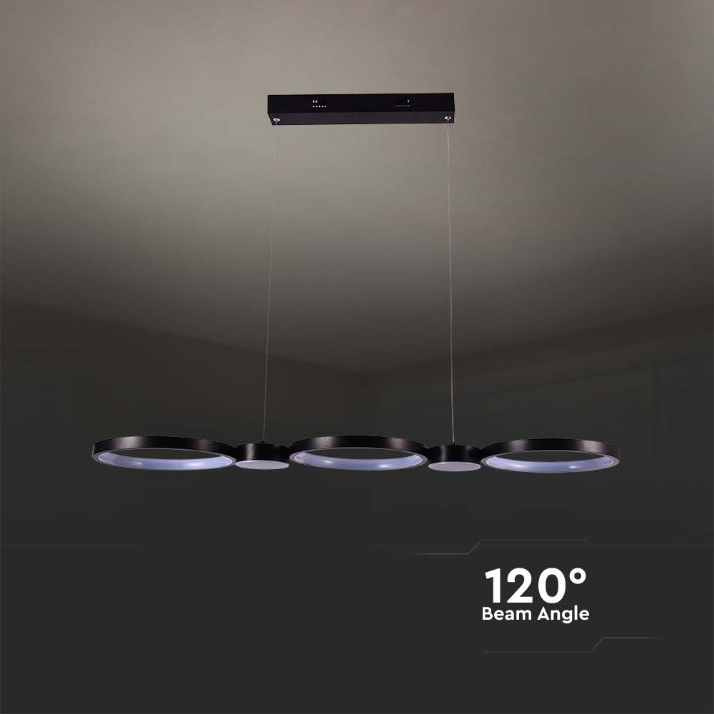 Lampa wisząca LED (95*100CM) / Barwa: 4000K / Obudowa: Czarna