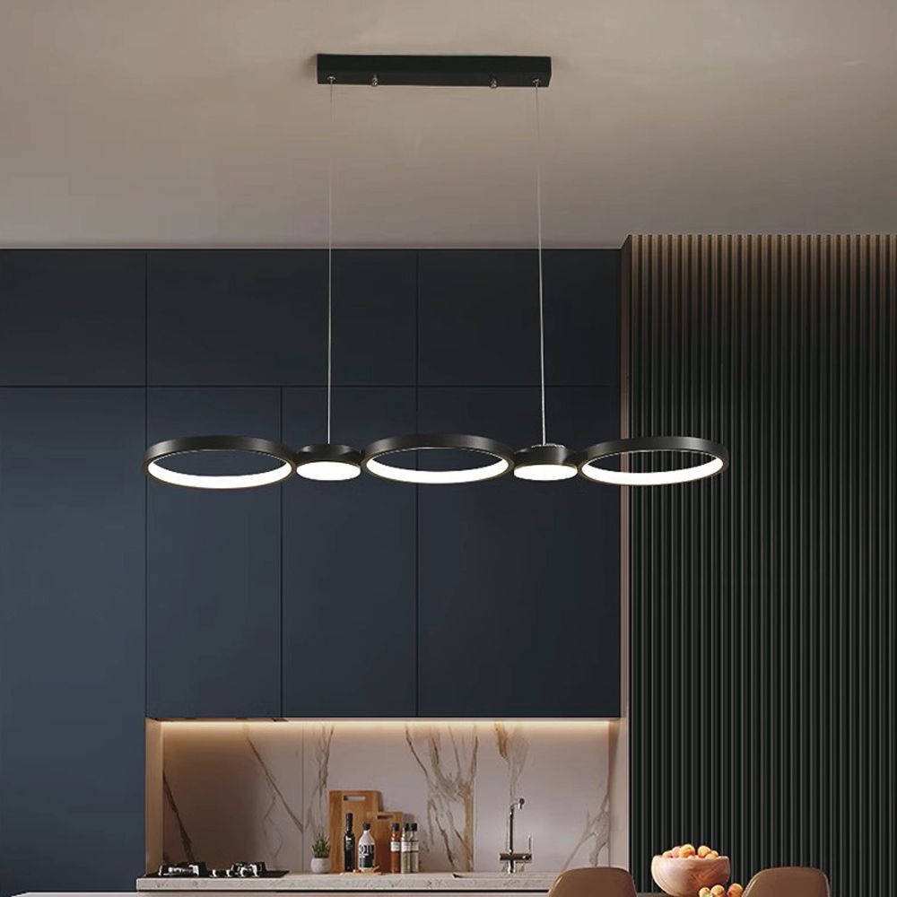 Lampa wisząca LED (95*100CM) / Barwa: 3000K / Obudowa: Czarna