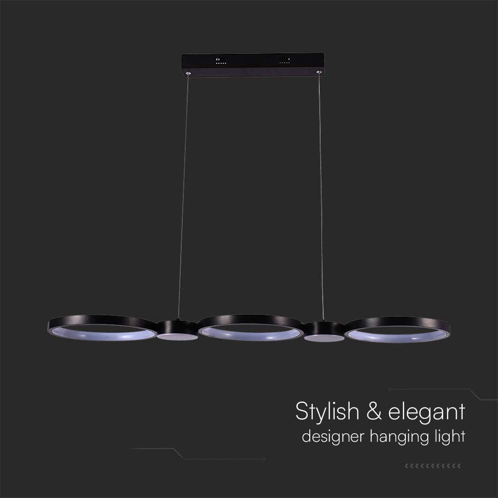 Lampa wisząca LED (95*100CM) / Barwa: 3000K / Obudowa: Czarna