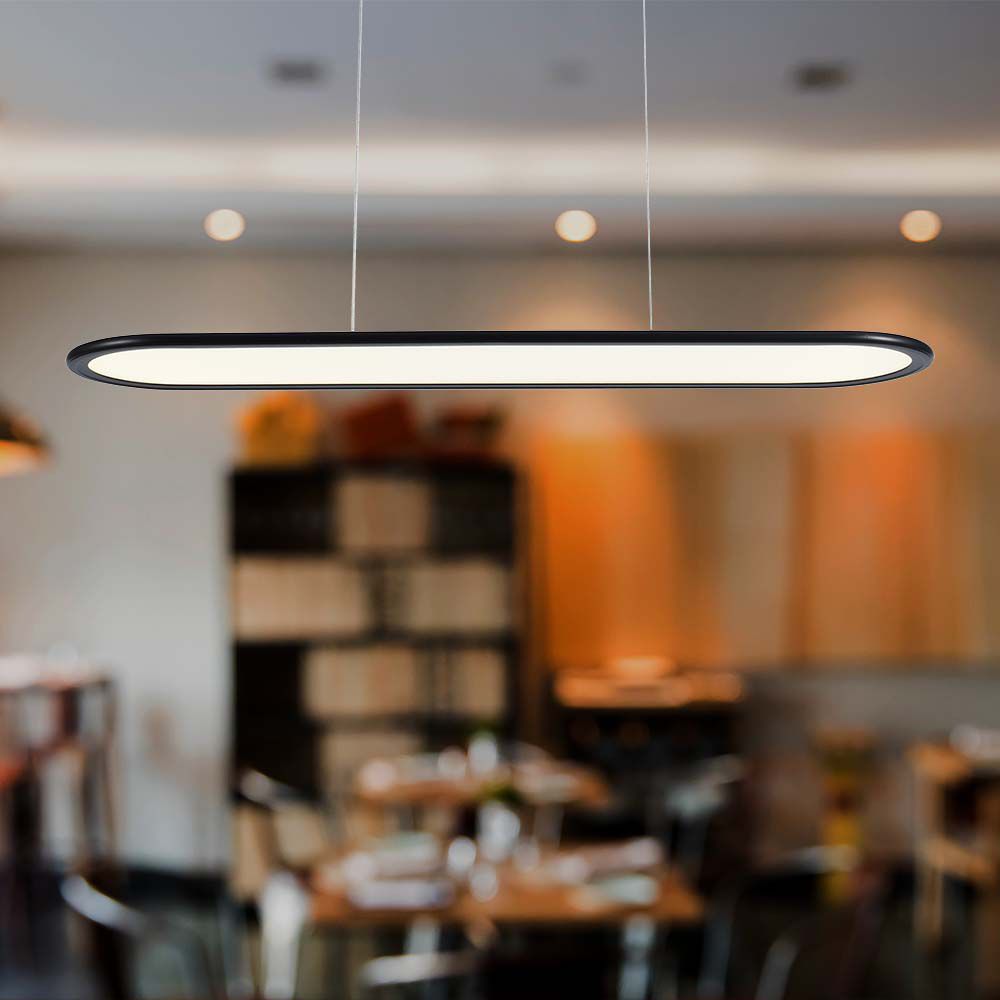 Lampa wisząca LED (80*100CM) / Barwa: 4000K / Obudowa: Czarna