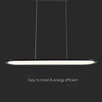 Lampa wisząca LED (80*100CM) / Barwa: 3000K / Obudowa: Czarna