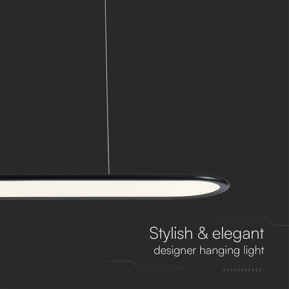 Lampa wisząca LED (80*100CM) / Barwa: 4000K / Obudowa: Czarna