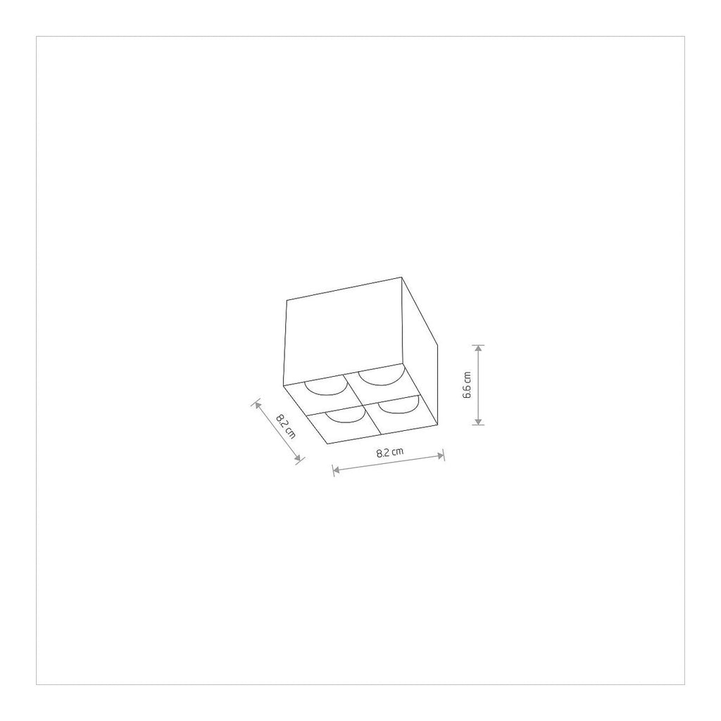 Nowodvorski Lampa downlights natynkowa MIDI LED 16W 50/60Hz - Aluminium lakierowane - Biały I 10047