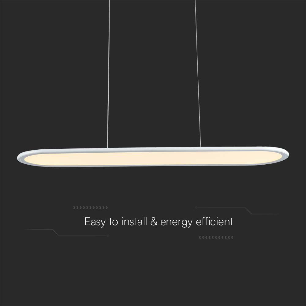 Lampa wisząca LED (80*100CM) / Barwa: 3000K / Obudowa: Biała